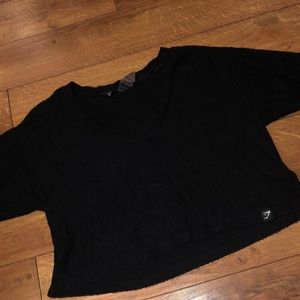 Gymshark Towel Black Crop Top